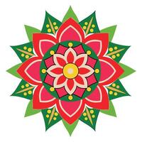 Colorful mandala design vector