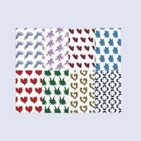 Random art pattern set design vector
