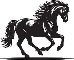Running horse icon illustration design eps 10 vector