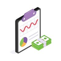 Take a look at this amazing icon of financial growth in modern style vector