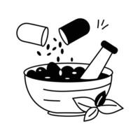 Natural remedies used for healing and wellness through herbs vector
