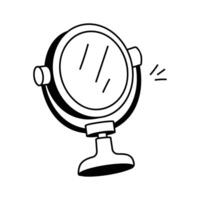 Take a look at this amazing icon of vanity mirror vector