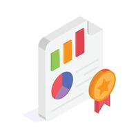 Take a look at this amazing icon of business analysis in modern style vector