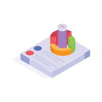 Visualizing business performance with graphs and chart vector