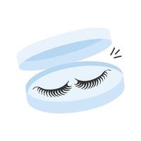 An editable icon of eyelashes in modern style vector