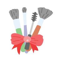 Check this icon of makeup brushes in modern design vector