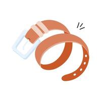 A fashionable accessory worn to secure pants or add style vector