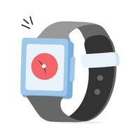 Stylish wrist watch for keeping time and complimenting outfits vector