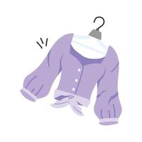 A fashionable and versatile top ideal for casual or formal outfits vector