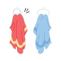 Premium hand drawn icon of towel in editable design vector