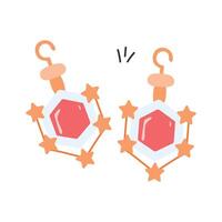 Grab this creatively designed earrings icon in modern style vector