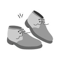 Comfortable and stylish boots icon design in modern style vector