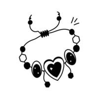 A trendy bracelet icon to add charm to your outfit vector
