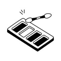 Get your hands on this creative icon of highlighter kit in trendy style vector