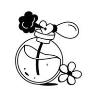 Well designed perfume icon, ready for premium use vector