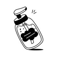 A moisturizing lotion used to hydrate and soften the hands vector