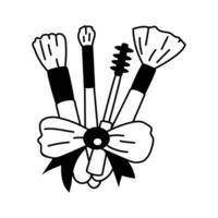 Check this icon of makeup brushes in modern design vector