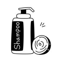 Natural shampoo with onion extracts for hair growth and strength vector