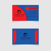 Best and creative business card template design vector