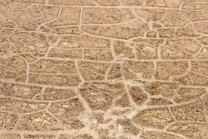 Intricate patterns on cracked ground showcasing drought conditions in a dry landscape photo