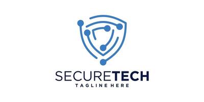 logo design shield tech,security,safe,circuit,logo design ,icon,,symbol,idea,creative. vector
