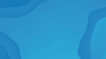Blue wavy shapes abstract motion background video