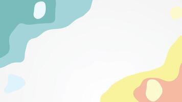 Animated colorful wave summer abstract background video