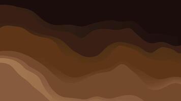 Abstract background of waves, moving colorful liquid. Brown wave motion background video