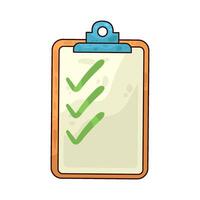 Illustration of checklist vector