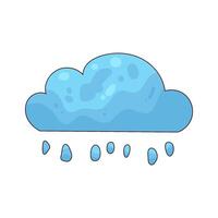Illustration of rain vector