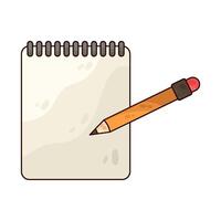 Illustration of notepad vector