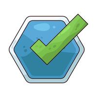 Illustration of approve vector