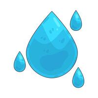 Illustration of water drop vector