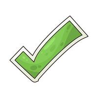 Illustration of checkmark vector