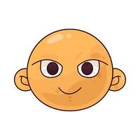 Illustration of smile expression vector