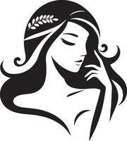 Lady Beauty of the world icon vector