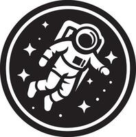 Astronaut floating in space. vector