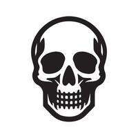 cráneo silueta cabeza icono. vector