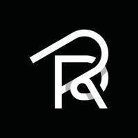 Initial PR Or RP Line Geometric Modern Monogram Icon Design Logo vector