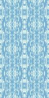 Seamless repeating vertical pattern. Blue variation color. Symmetrical, diamond shaped element. Intricate pattern resembles flower or geometric shapes. Visually striking, sense of rhythm, repetition vector