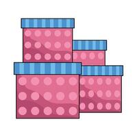 stack of gift box illustration vector