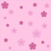 Sakura background pattern Seamless. Flower pink pastel so cute and beautifull vector
