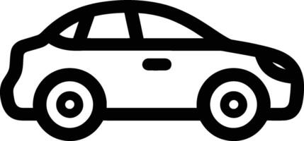 A car icon silhouette vector