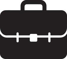 A briefcase icon silhouette vector