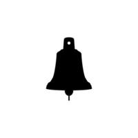 Silhouette of the Hand Ringing Bell, Flat Style, can use for Pictogram, Apps, Website, Logo, Art Illustration, of Graphic Design Element vector