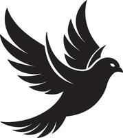 Soaring Grace The Elegant Dove vector