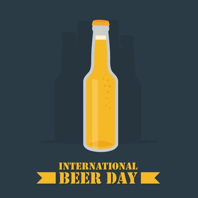 International beer day illustration