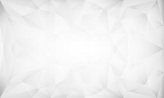 glowing white triangle polygon pattern abstract background vector