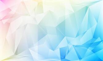 glowing colorful triangle polygon pattern background vector