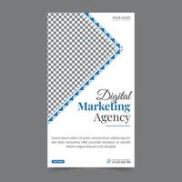 Digital marketing social media story business webinar for social media post, business post or stories banner template geometric shape design for attractive abstract elements post background space vector